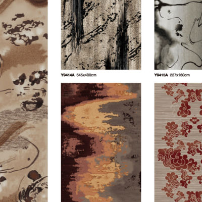 80%의 양털과 20%의 나일론 가섬유 자크바르 패턴을 가진 Axminster Zealand Wool Carpet