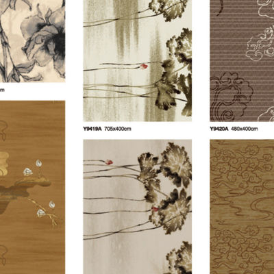 80%의 양털과 20%의 나일론 가섬유 자크바르 패턴을 가진 Axminster Zealand Wool Carpet